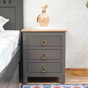 SheeshamEase Wooden Bedside Table