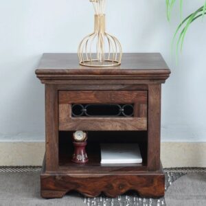 The Hearthpine Solid Wood Bedside Table