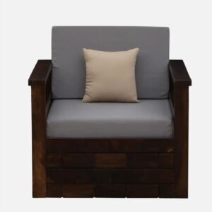 DreamLounge Solid Wood 1 Seater Living Room Sofa