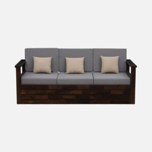 Oslo Solid Wood 3 Seater Sofa cum Bed
