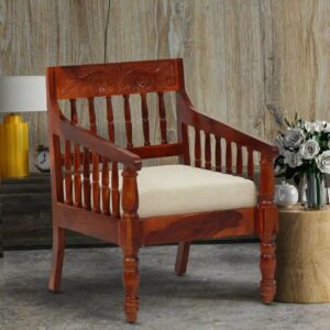 Belgravia Traditional Solid Wood 1 Seater Sofa