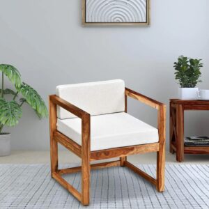 Antique Ember Sheesham Wood Arm Chair