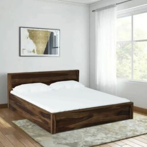 Woodenova Solid Wood Storage Bed