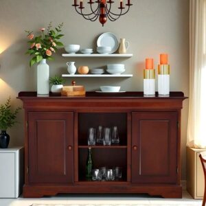 The Toolbox of Tournament Secrets Side Sideboard In Brown color