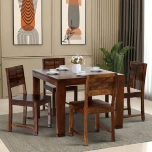 The Evergreen Solid Sheesham Wood Dining Retreat