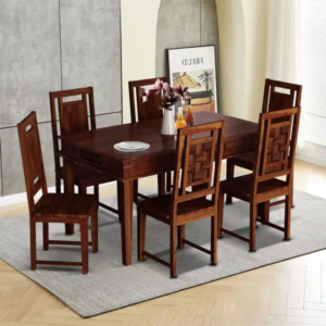 Bellington Rustic Solid Sheesham Wood 6 Seater Dining Sets