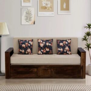 Arlo Solid Sheesham Wood Sofa cum Beds