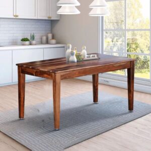 Feastora Sheesham Wood Cane 6 Seater Dining Table