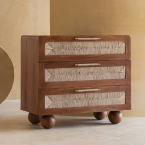 Solid Wood Chest of Drawers In Kaira Finish