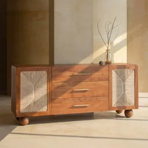 Solid Wood Sideboard In Kaira Finish