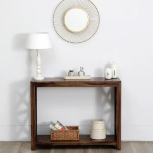 Sheesham Wood Console Table in Scratch Resistant Provincial Teak Finish